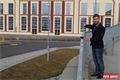 Tiskový mluvčí Techmnia Tomáš Moravec ukazuje novou ulici U Planetária. 