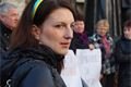 Protest proti invazi na Krymu v Plzni na Masarykově náměstí.