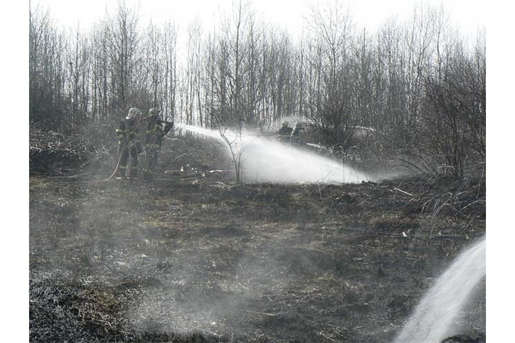 9.3.2014 požár trávy Heřmanova Huť