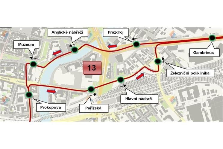13 - odklon směr Doubravka 13 - odklon směr Doubravka
