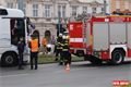 Srážka kamionu a tramvaje na Palackého. 
