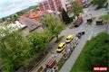 Stavební práce ve Chválenické ulici na Slovanech.