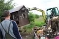 Demolice obydlí pro asociální osoby ve Skvrňanech.&nbsp;