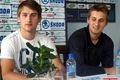 Nové posily HC Škoda Plzeň. Zleva David Michel a Jiří Kepka.