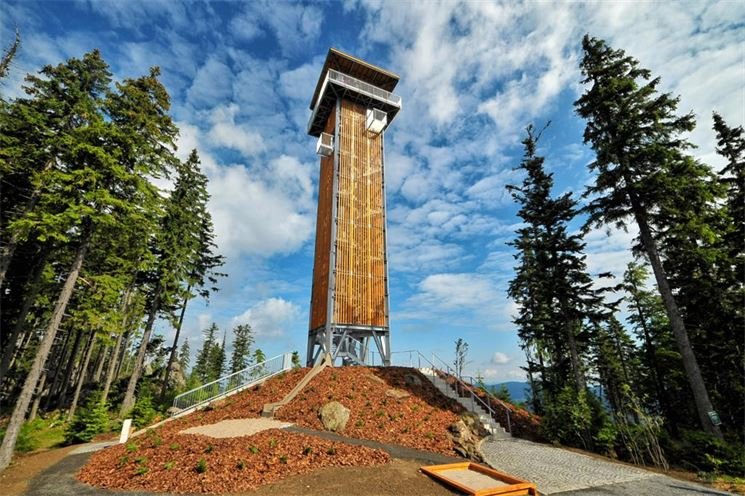Nová rozhledna na Špičáku. Foto Ski&Bike Špičák. Nová rozhledna na Špičáku. Foto Ski&Bike Špičák.