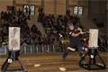 standing block chop - přesekávání stojícího kmene