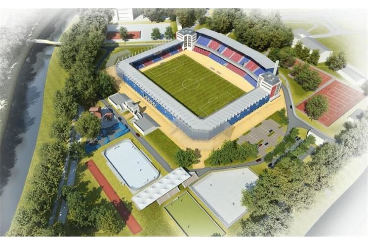 Fotbalový stadion_náhled studie