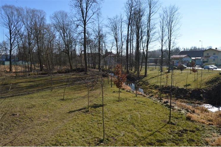 Budoucí park v Masarykově ulici Budoucí park v Masarykově ulici