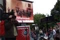  Přímý přenos z ministerstva kultury viděli lidé na velkoplošné obrazovce 
 