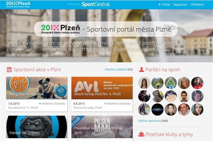 sportovní web