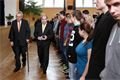 02_prezident + Smolík_návštěva školy Klatovy