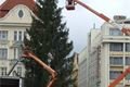 Vánoční strom Plzeň náměstí instalace (2)