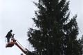 Vánoční strom Plzeň náměstí instalace (10)