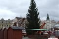 Vánoční strom Plzeň náměstí instalace (15)