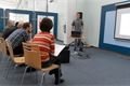 Matěj Bidlák při prezentaci svého projektu