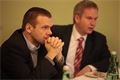  Primátor Martin Baxa a předseda Okresní hospodářské komory Plzeňsko Miloslav Zeman. 
