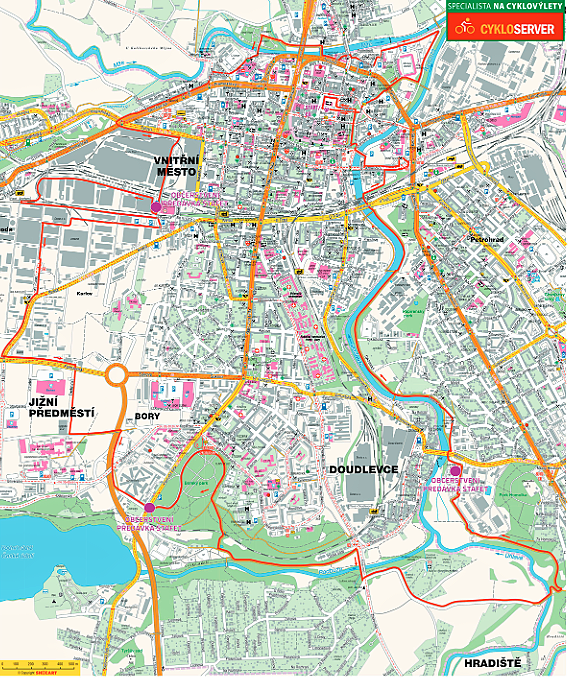 půlmaraton mapa
