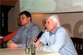 Setkání fanoušků HC Plzeň _Emil Kristek a trenér Marián Jelínek