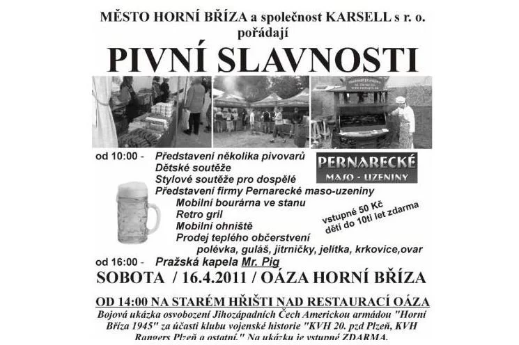 plakát Pivní slavnosti H. Bříza