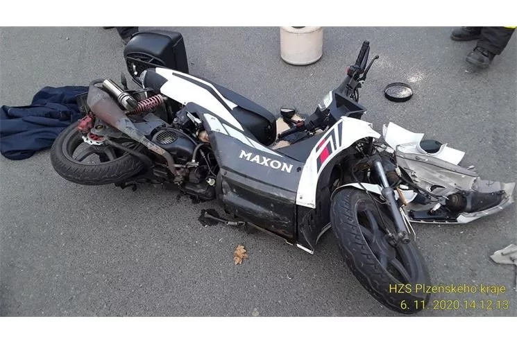 nehoda motorka kysice foto HZSPK
