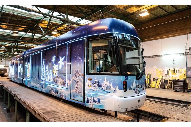 vánoční tramvaj vánoční tramvaj