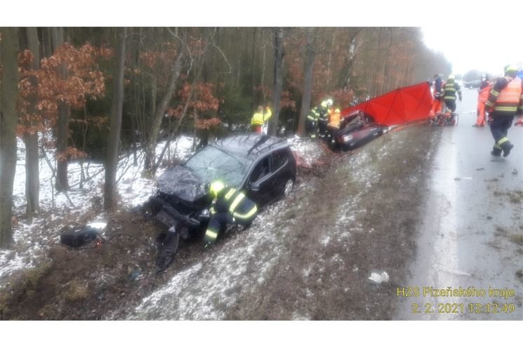 Tragická nehoda u Všerub_HZSPK Tragická nehoda u Všerub_HZSPK