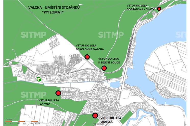 Valcha-Pytlomat-Mapa s popisem