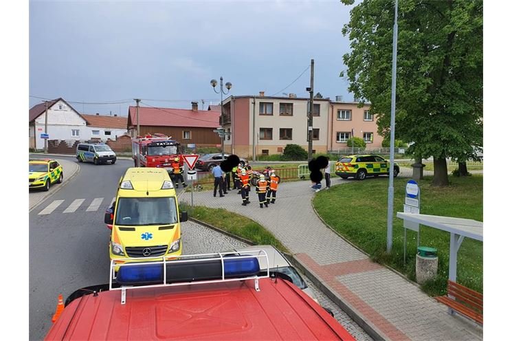 HAsiči města Dobřany_nehoda motorky