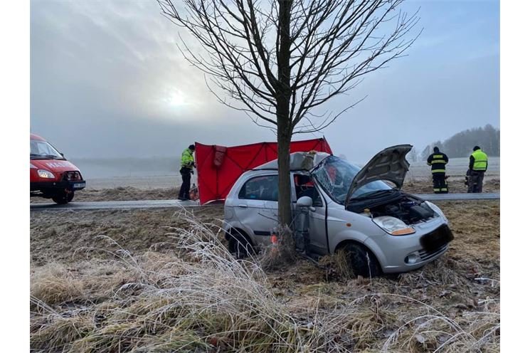Řidič na Domažlicku_foto PČR Řidič na Domažlicku_foto PČR