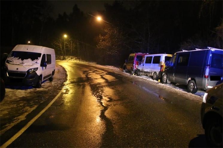Řidička x zaparkovaná auta_foto PČR