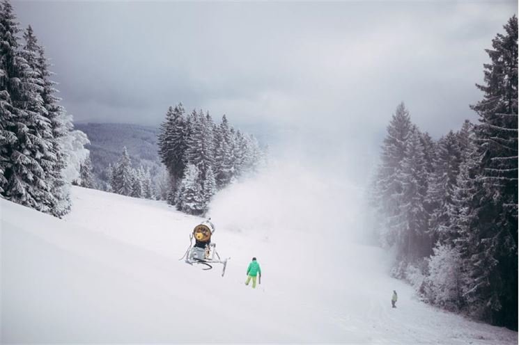 zasněžování skibike špičák