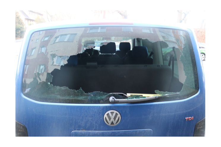 Vykradené auto_foto PČR Vykradené auto_foto PČR