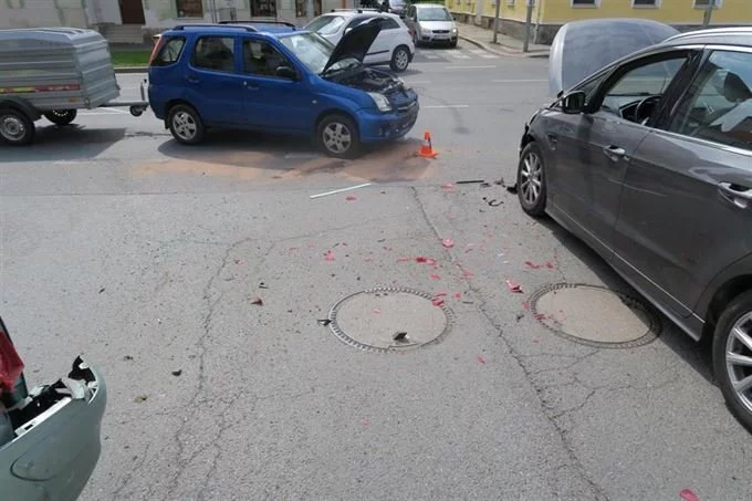 střet vozů Domažlice_PČR1