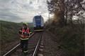 nehoda železniční foto hasiči Dobřany