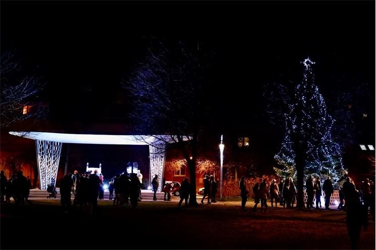 Vánoční strom Habbrmanův park DOubravka Vánoční strom Habbrmanův park DOubravka