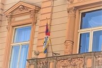 tibetská vlajka_Domažlice_0223 tibetská vlajka_Domažlice_0223
