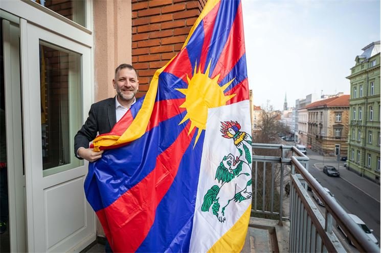 tibetská vlajka_0324_Plzeňský kraj tibetská vlajka_0324_Plzeňský kraj