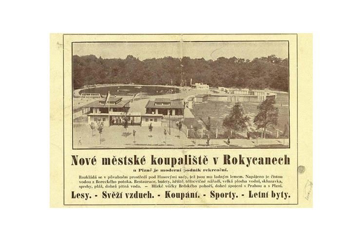 koupaliště Rokycany_historická foto