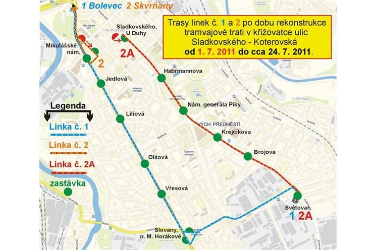 X Sladkovského X Sladkovského