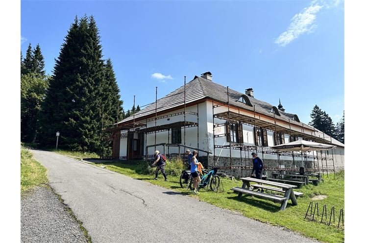 Březník oprava střecha foto NP sumava