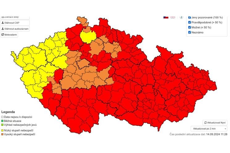Mapa ČR_0924_ČHMÚ Mapa ČR_0924_ČHMÚ