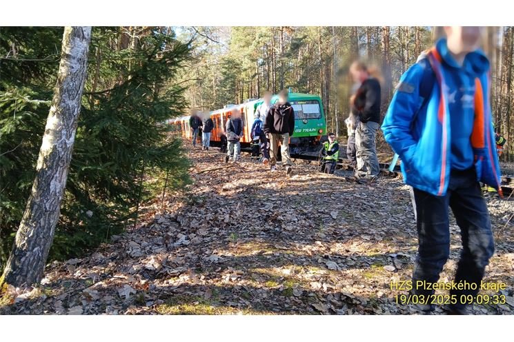 střet vlaku s osobou Kaznějov_0325_HZSPK střet vlaku s osobou Kaznějov_0325_HZSPK