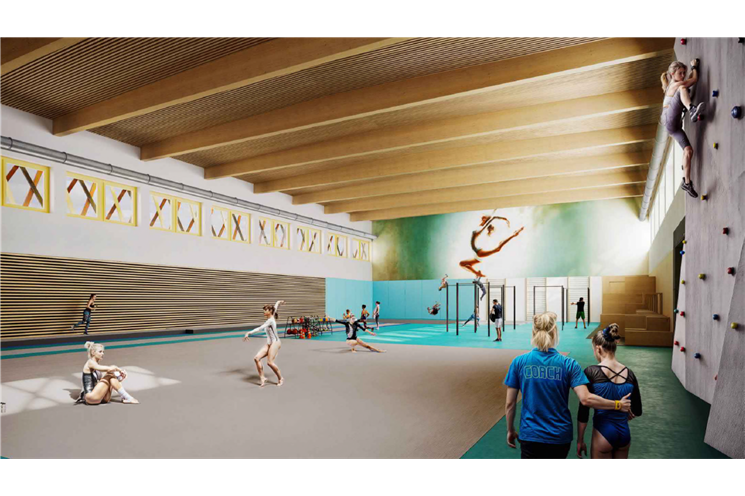 Nová sportovní hala Krašovská_0325_Zdroj vizualizací Design Arch s.r.o. Ing. arch. Jakub M Nová sportovní hala Krašovská_0325_Zdroj vizualizací Design Arch s.r.o. Ing. arch. Jakub M