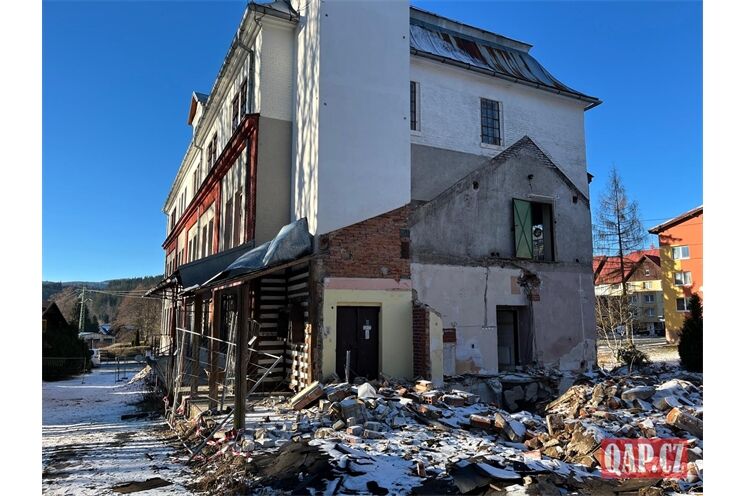 Železná Ruda demolice Okula, foto QAP&nbsp;