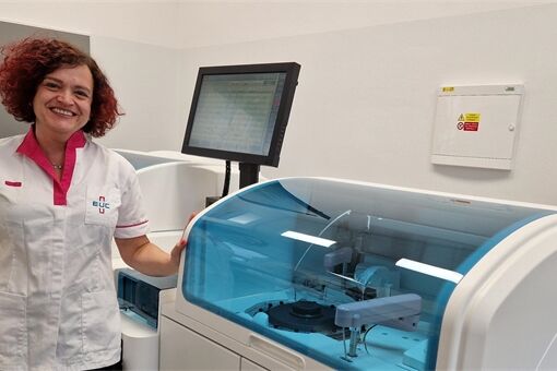 Vedoucí biochemické laboratoře Mgr. Pavla Franková