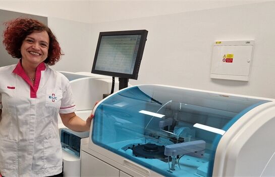 Vedoucí biochemické laboratoře Mgr. Pavla Franková