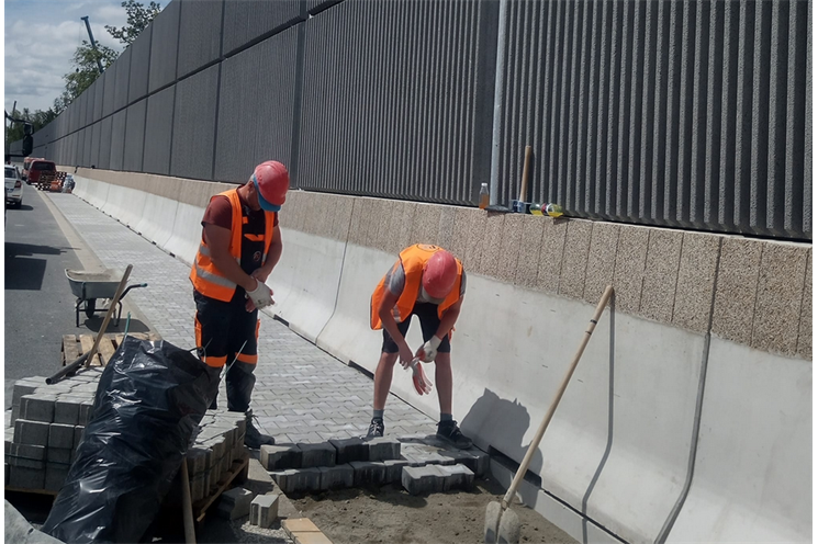 oprava protihlukové stěny_ilustrační ŘSD