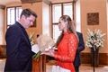 Jednatel oceněné firmy Workpess Aviation Jiří Heckel, náměstkyně Lucie Kantorová