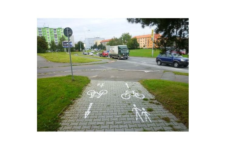 Cyklostezka, 17. listopadu, foto SVSMP Cyklostezka, 17. listopadu, foto SVSMP