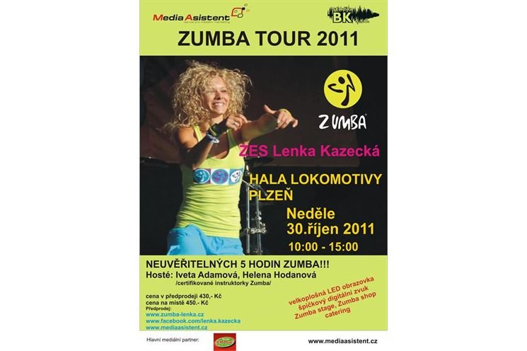 Leták Zumba tour Leták Zumba tour